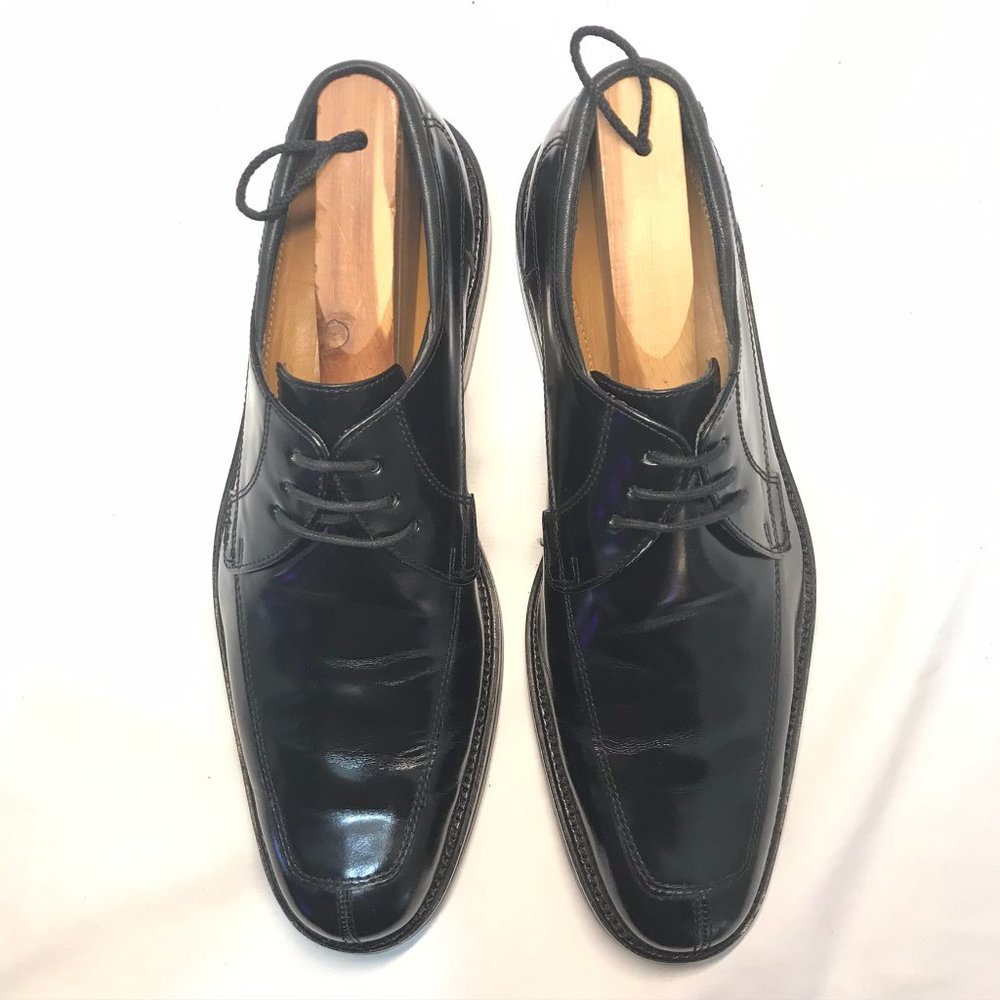 COLE HAAN Black Leather Split Toe Oxford